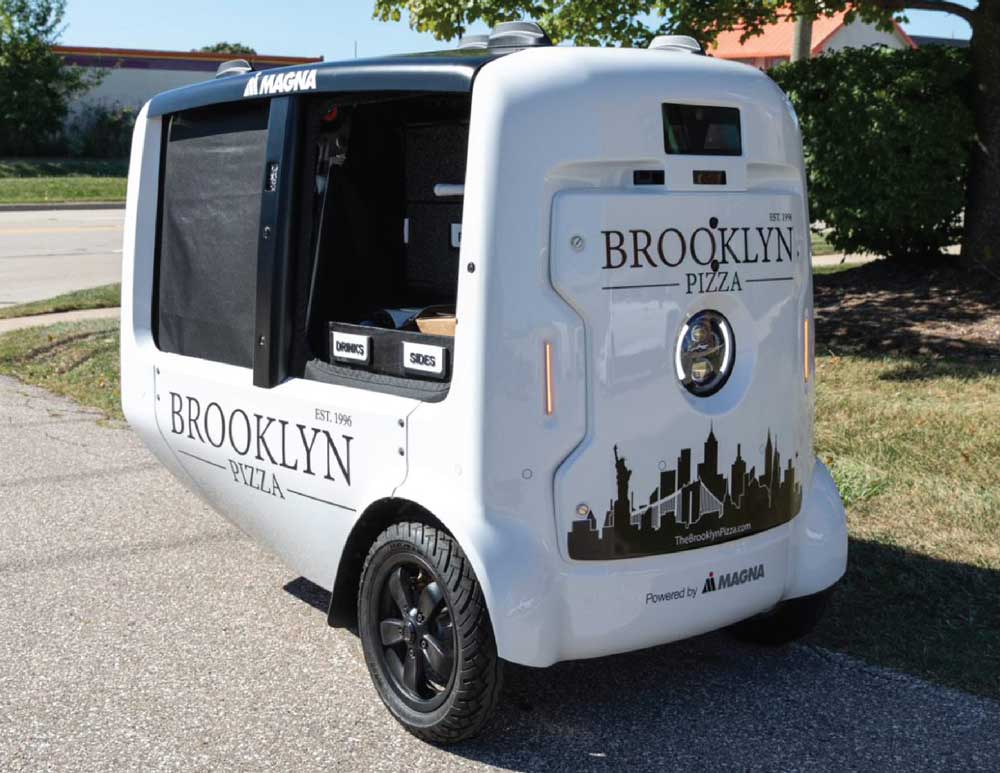 Brooklyn Pizza Food Delivery Robot