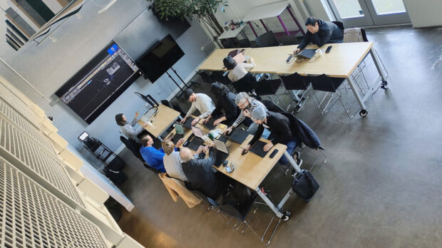 Overhead image of Linkage training session